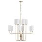 Quorum Charlotte 698-12-80 Chandelier - Aged Brass