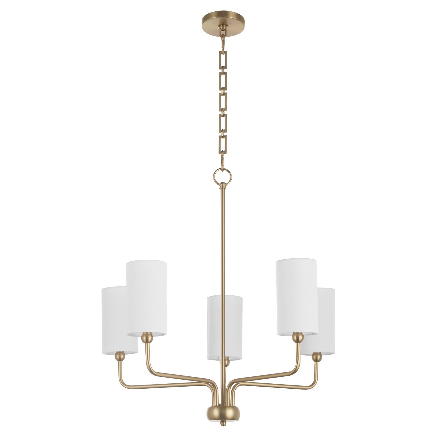 Quorum Charlotte 698-5-80 Chandelier - Aged Brass