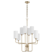 Quorum Charlotte 698-8-80 Chandelier - Aged Brass