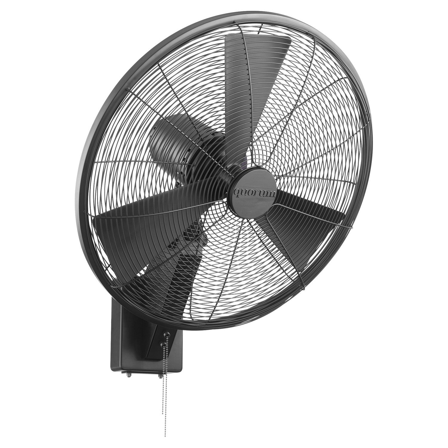 Quorum Impulse 93203-59 Wall Mount Fan 21 in. Rotating - Matte Black