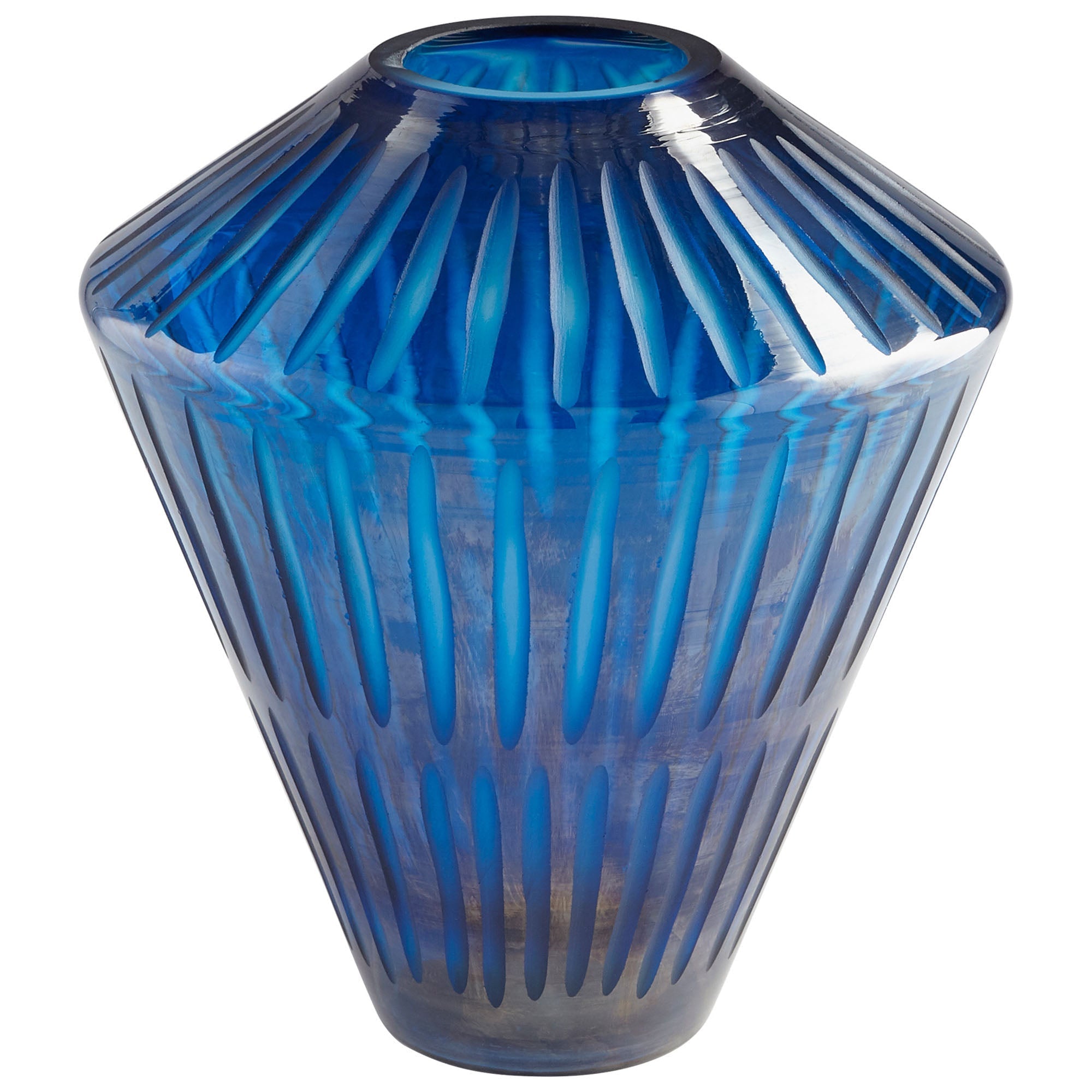 Cyan Design 09495 Toreen Vase - Blue - Squat