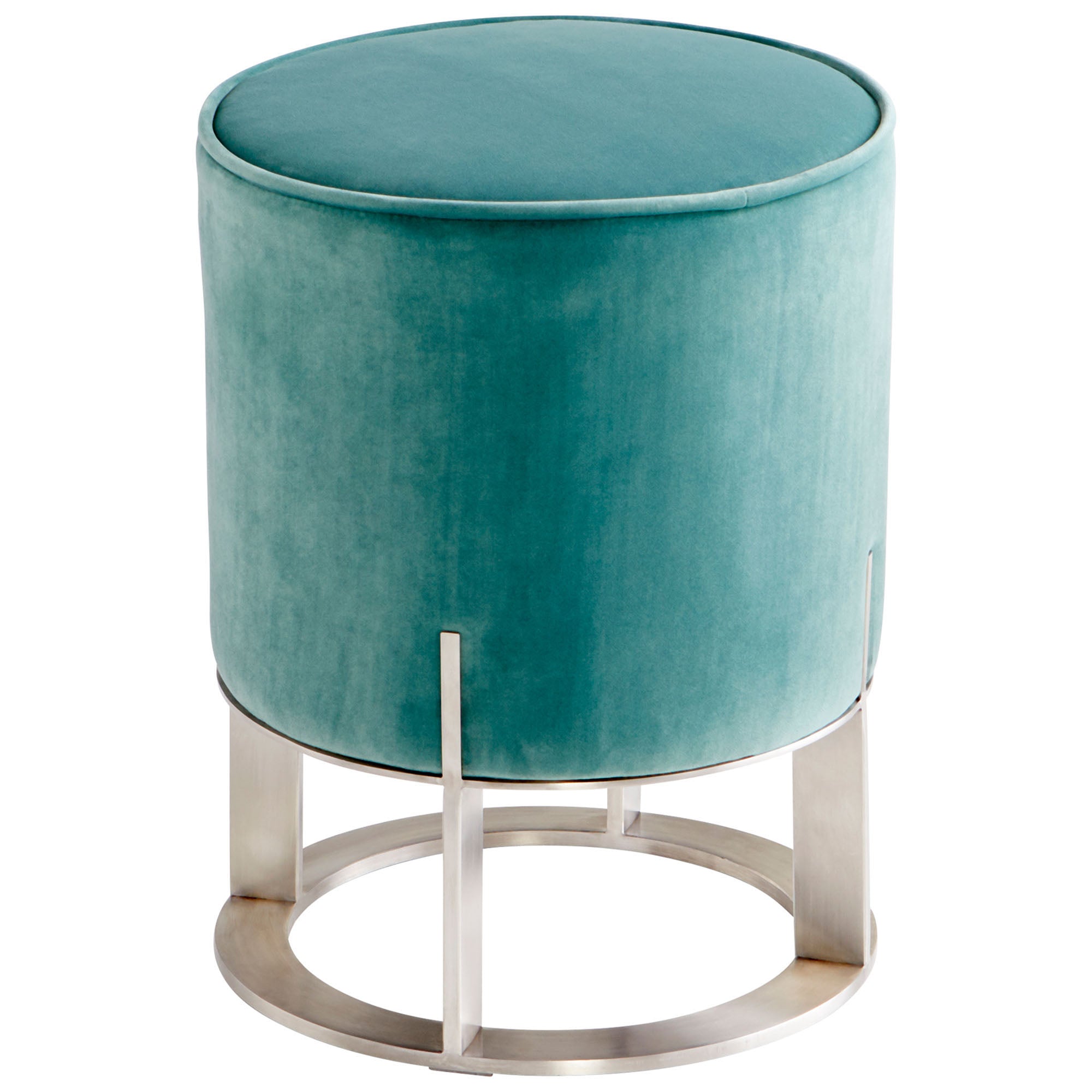 Cyan Design 09594 Danato Ottoman - Brushed Stainless Steel