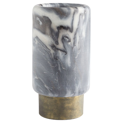 Cyan Design 11648 Roma Vase - Antique Brass And Grey Marble