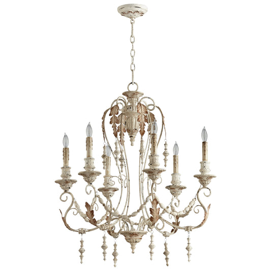 Cyan Design 06577 Lolina Chandelier 6-Light - Persian White