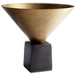 Cyan Design 08907 Mega Vase - Black Bronze And Antique Brass - Medium