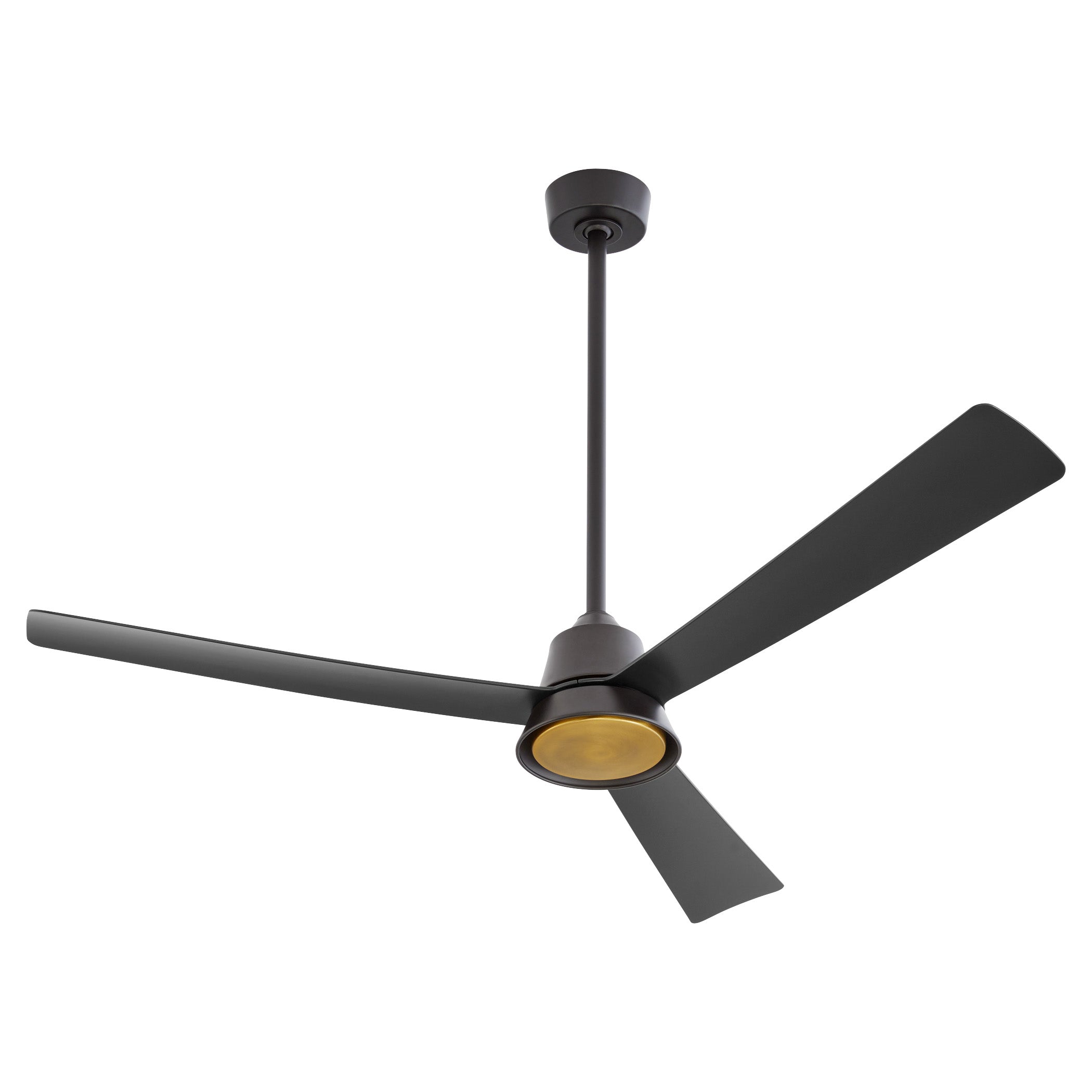 Quorum Esquire 15583-59 Patio Fan, UL Wet Rated, Matte Black