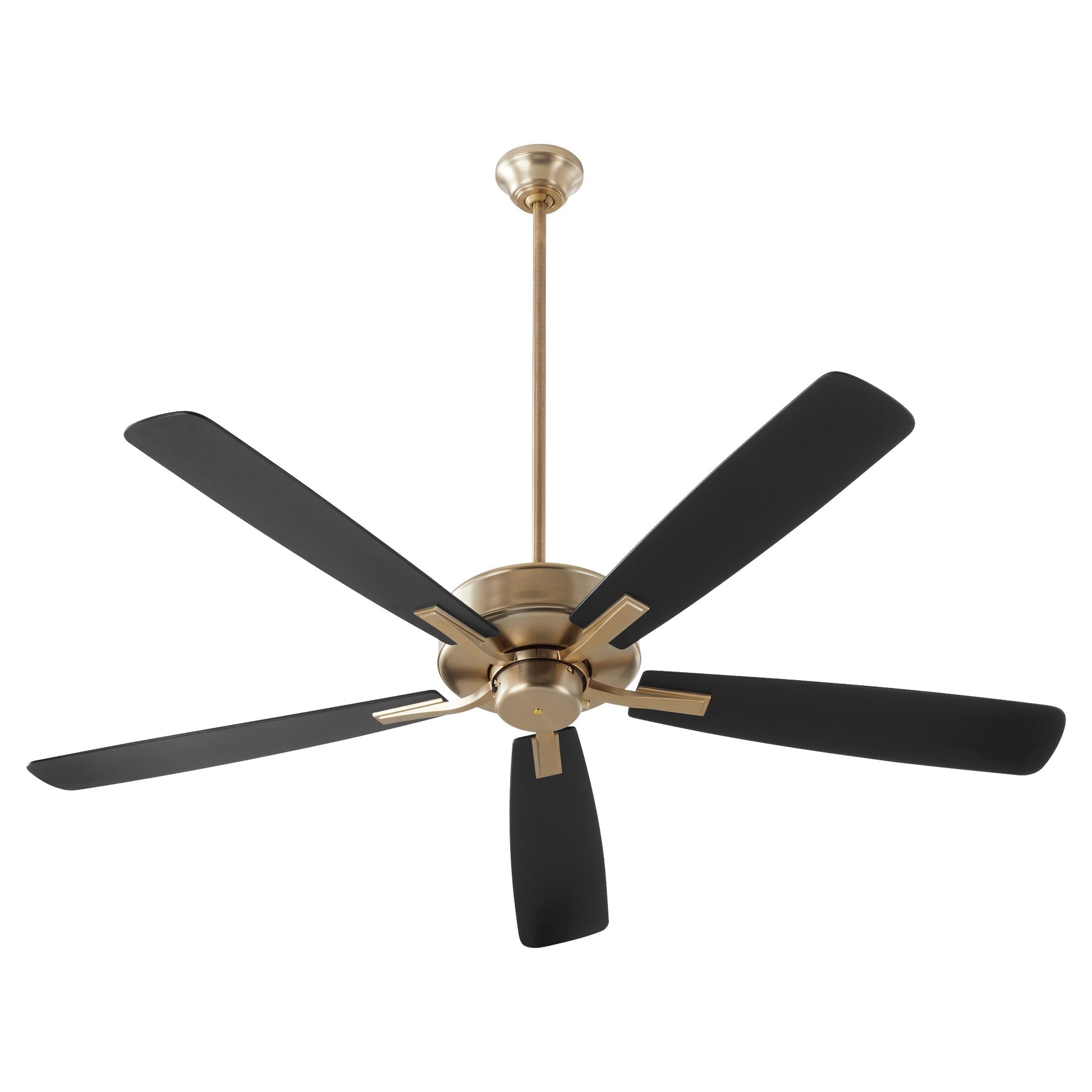 Quorum Ovation 4605-80 Ceiling Fan - Aged Brass