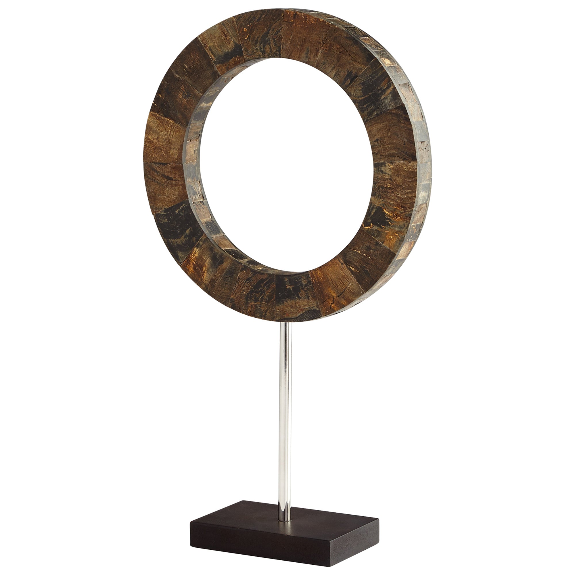 Cyan Design 07217 Portal Sculpture - Brown And Stainless Steel - Medium