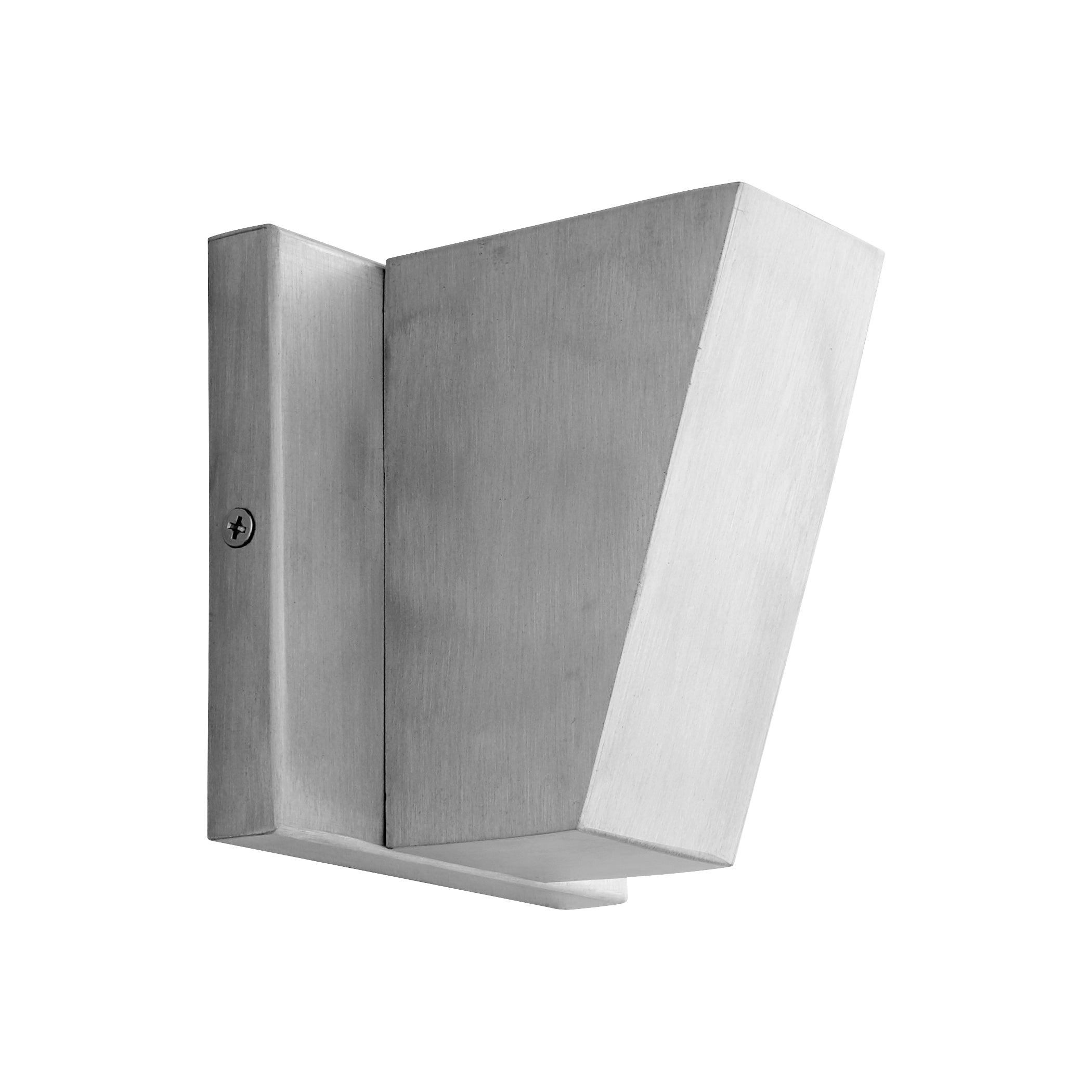 Oxygen TITAN 3-708-16 Outdoor LED Wall Sconce Light - Brushed Aluminum, White Frost Glass Diffuser