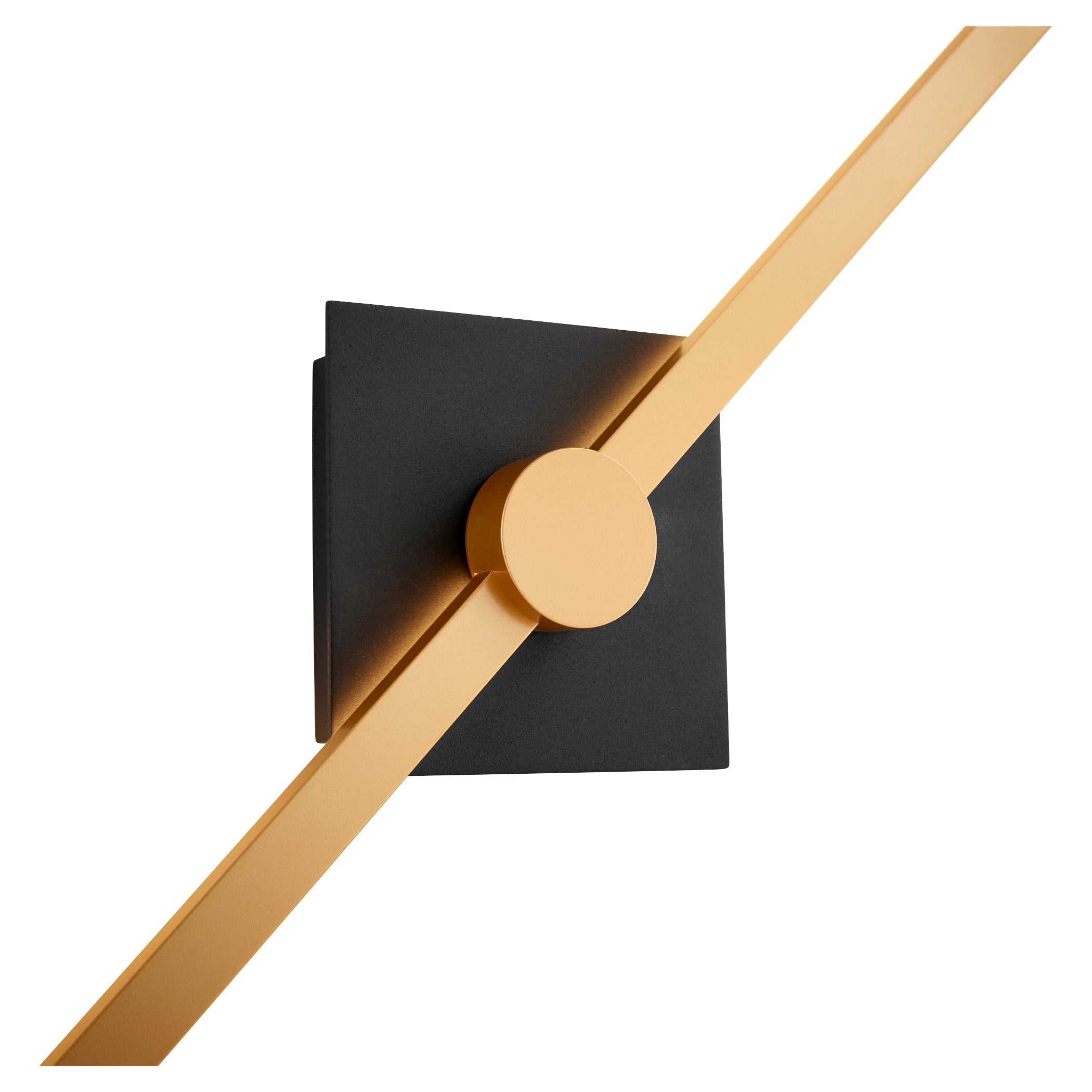 Oxygen Zora 3-54-1550 Vanity LED Sconce Light 32 Inch with Matte White Acrylic Lens 3000K Modern - Black W/ Industrial Brass