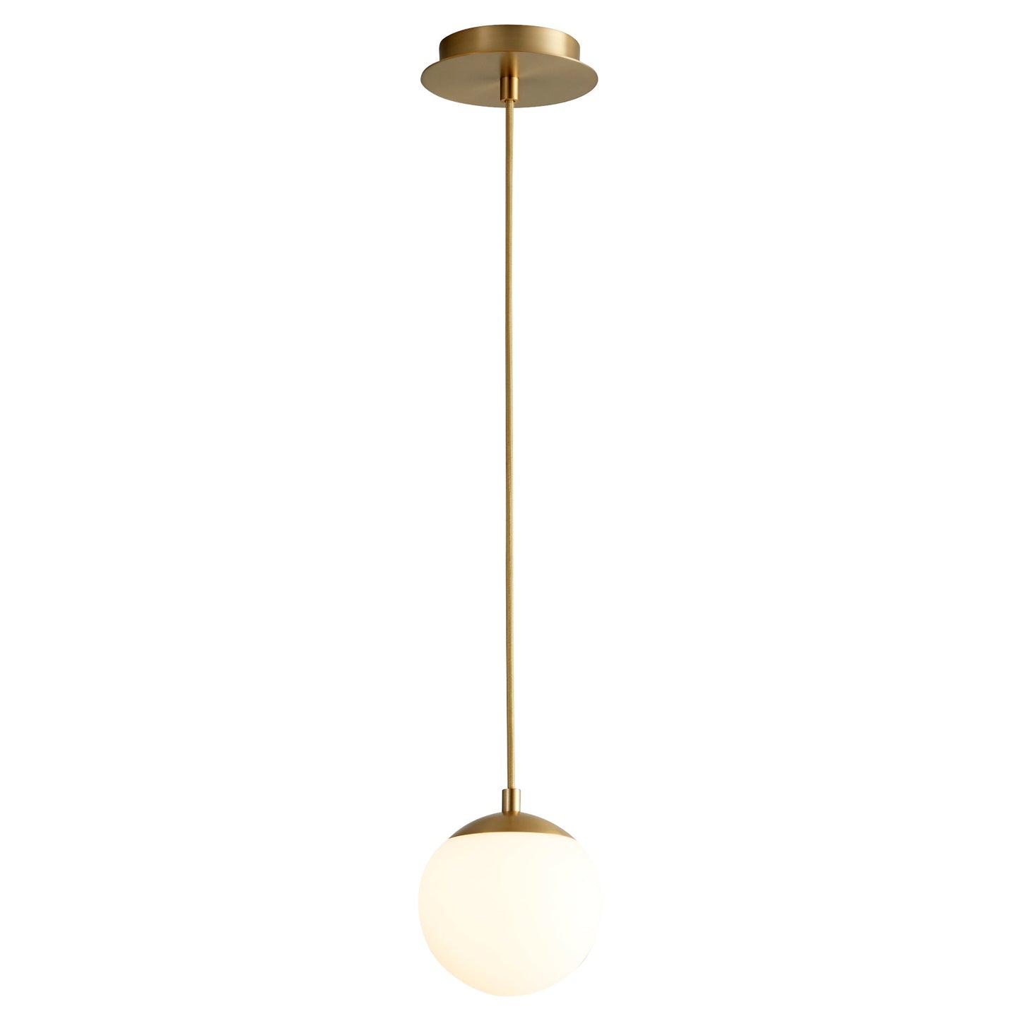 Oxygen Luna 3-670-40 Modern Pendant - Aged Brass