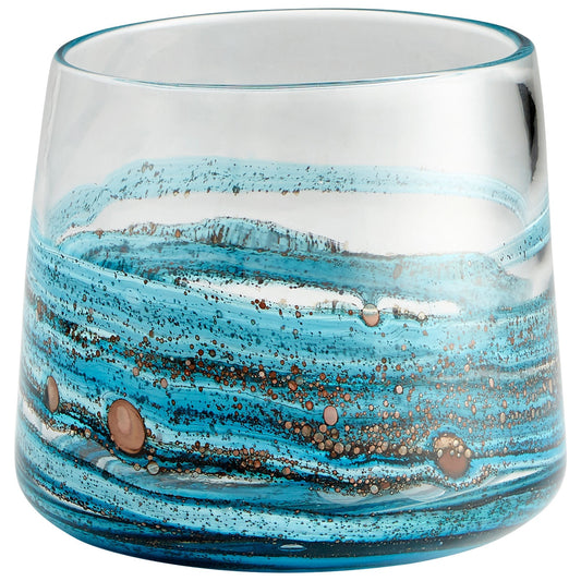 Cyan Design 09984 Rogue Vase - Blue & Gold Dust