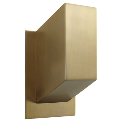 Oxygen Uno 3-500-40 Modern Sconce - Aged Brass