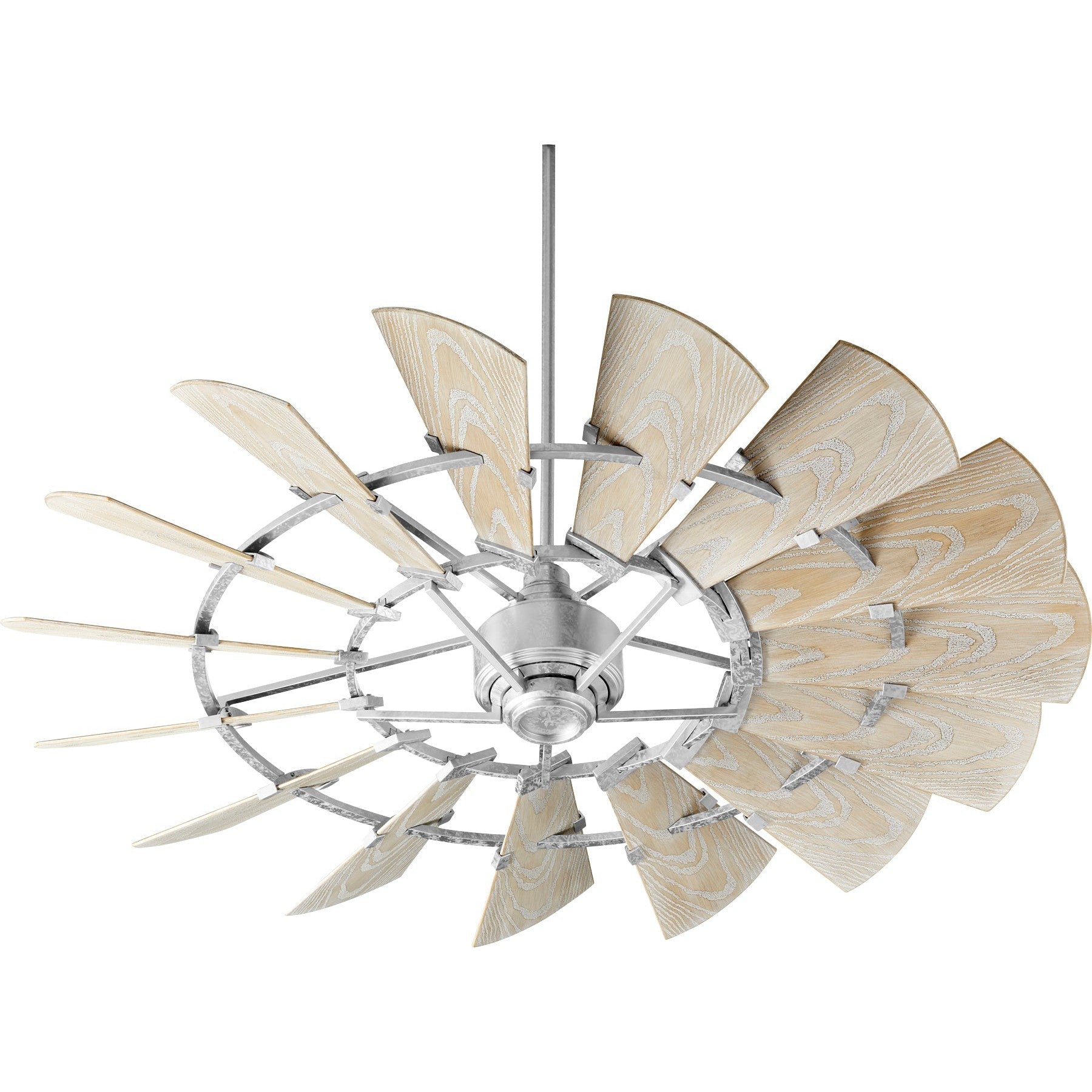 Quorum Windmill 196015-9 Patio Fan - Galvanized