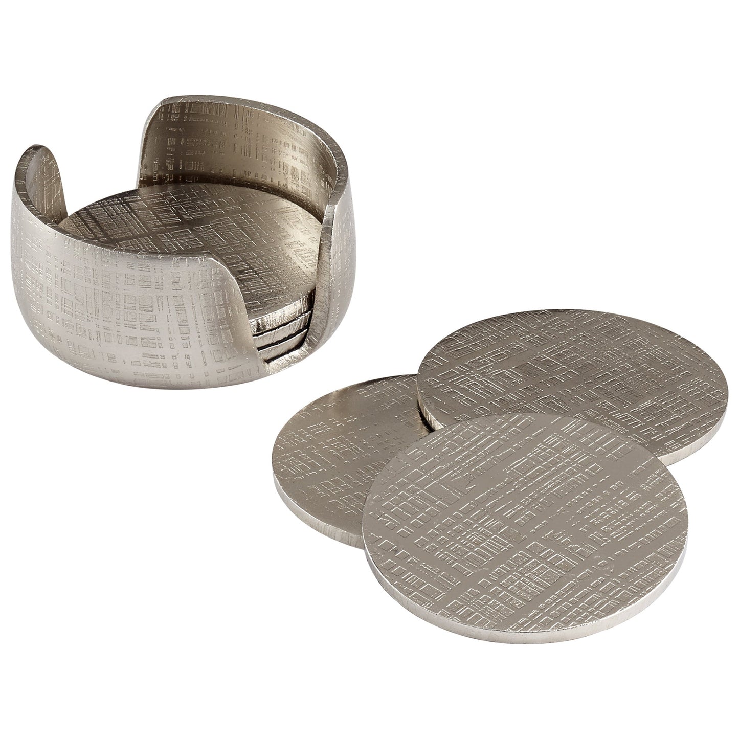 Cyan Design 08130 Nickel Coasters - Nickel