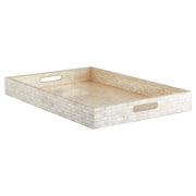 Cyan Design 11679 Triton Rectangle Tray - Pearl - Large