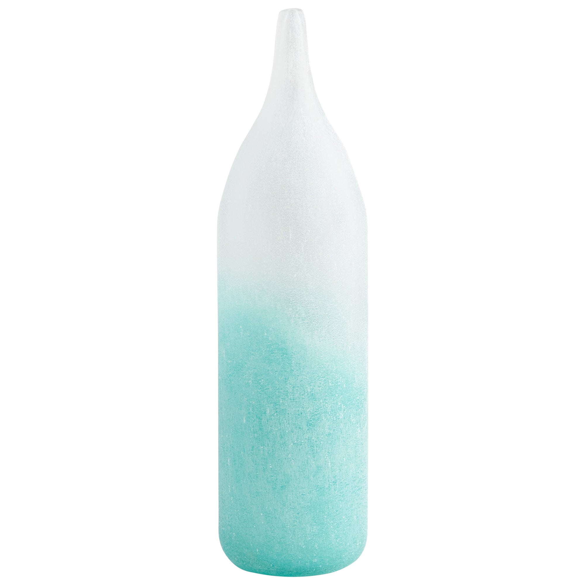 Cyan Design 07289 Luna Vase - Sky Blue And White - Small