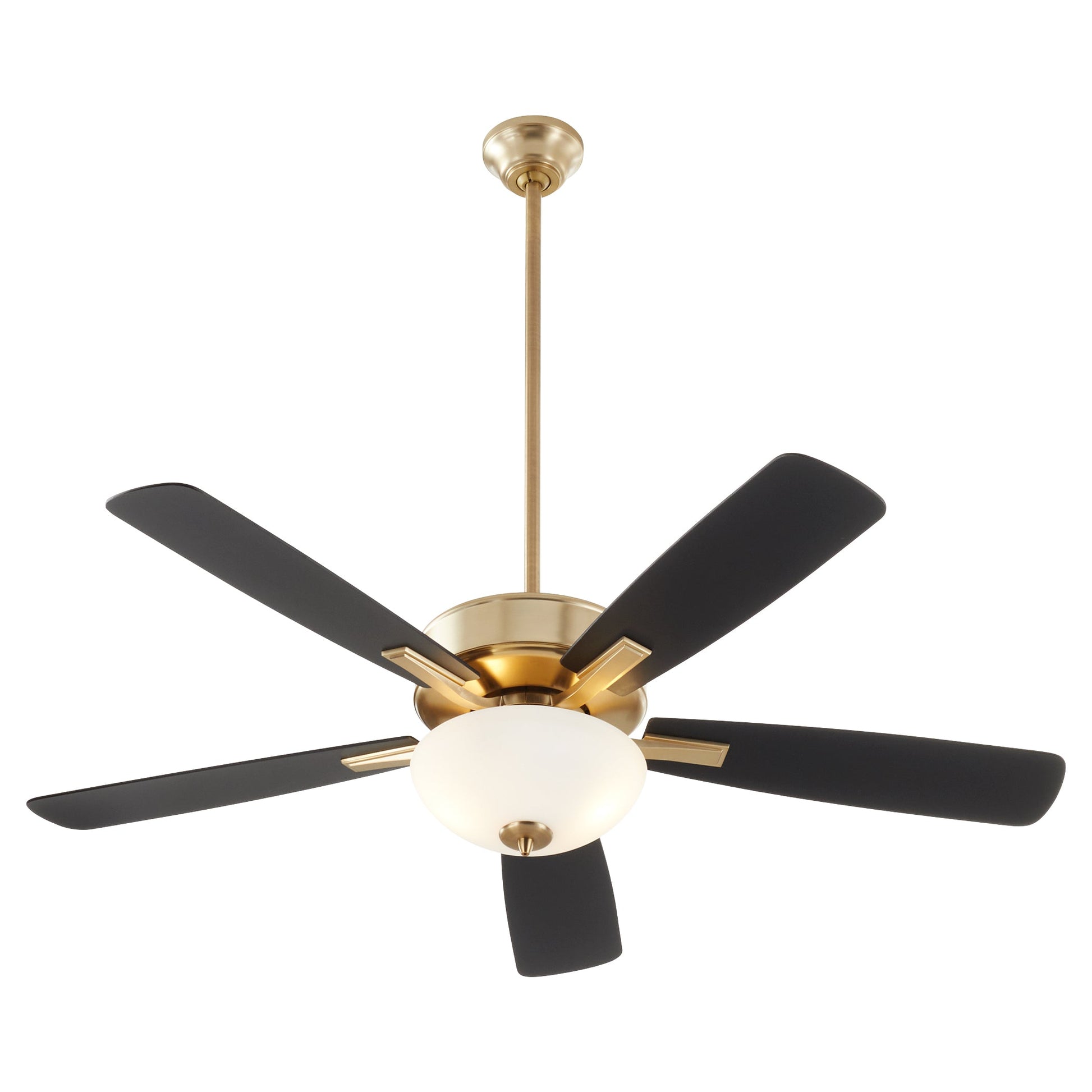 Quorum Ovation 4525-280 Ceiling Fan - Aged Brass