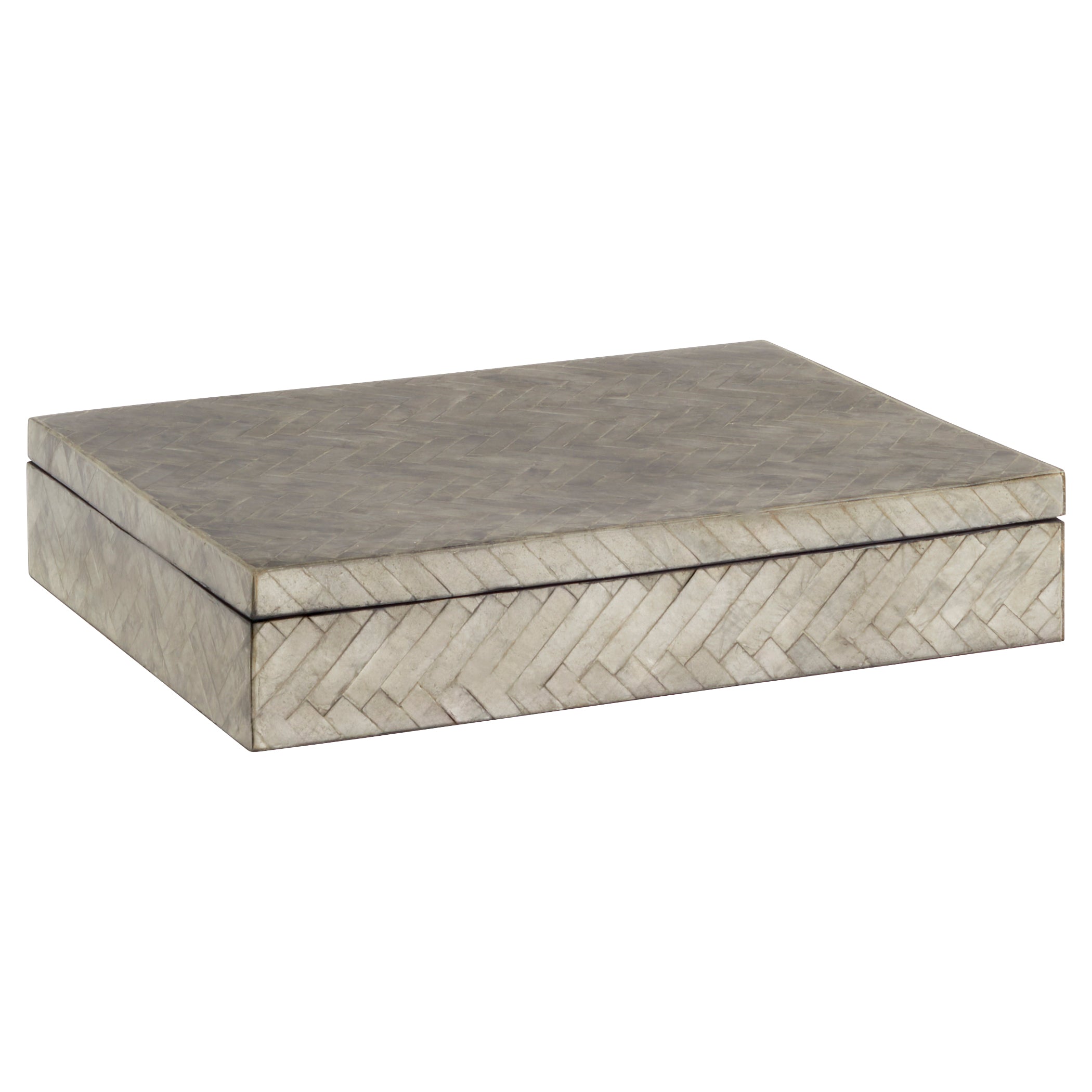 Cyan Design 11685 Triton Rectangle Box - Smoke - Large