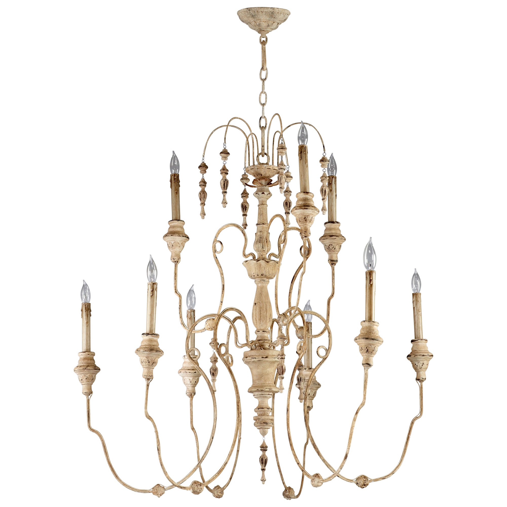 Cyan Design 04639 Maison Chandelier 9-Light - Persian White