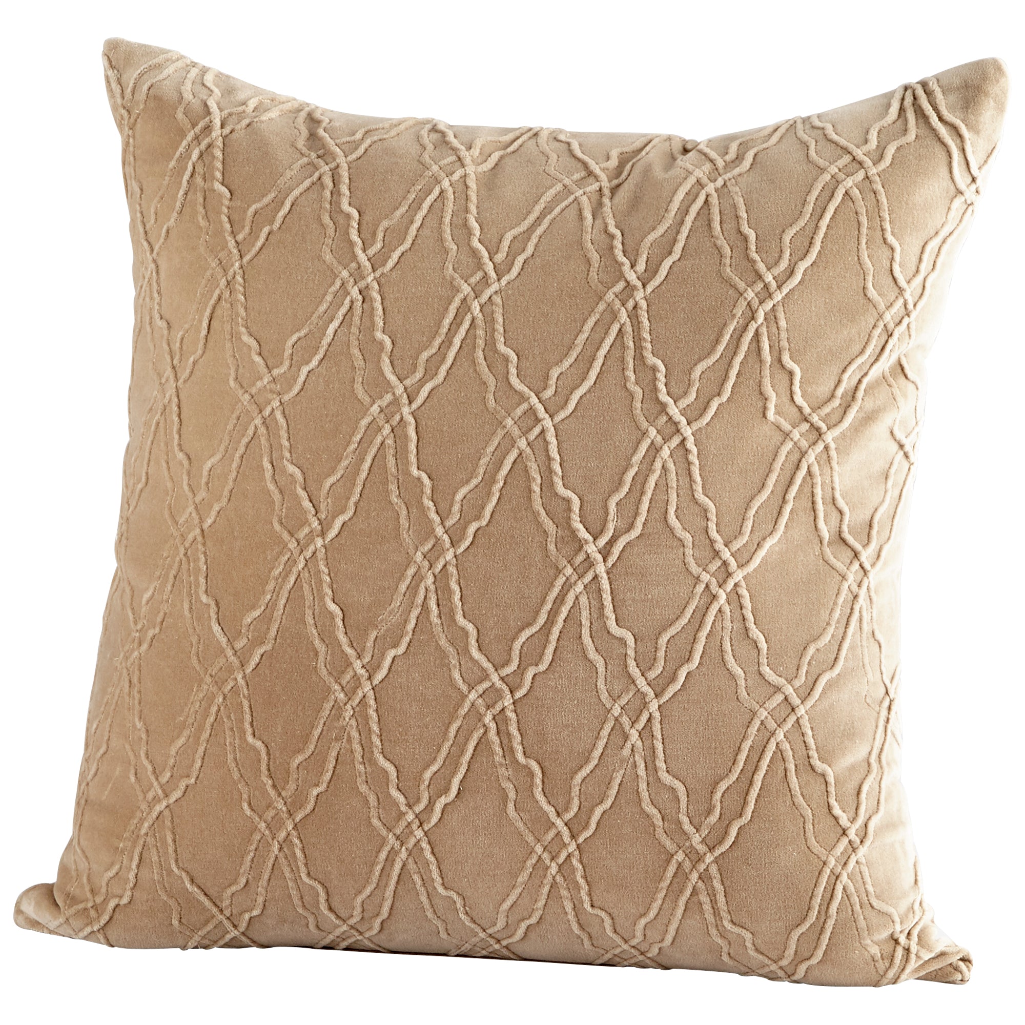 Cyan Design 09412-1 Pillow Cover - Beige - 18 x 18