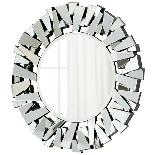 Cyan Design 05938 Cityscape Circle Mirror - Clear