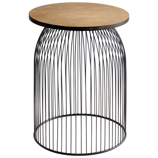 Cyan Design 09043 Bird Cage Table - Graphite And Natural Wood