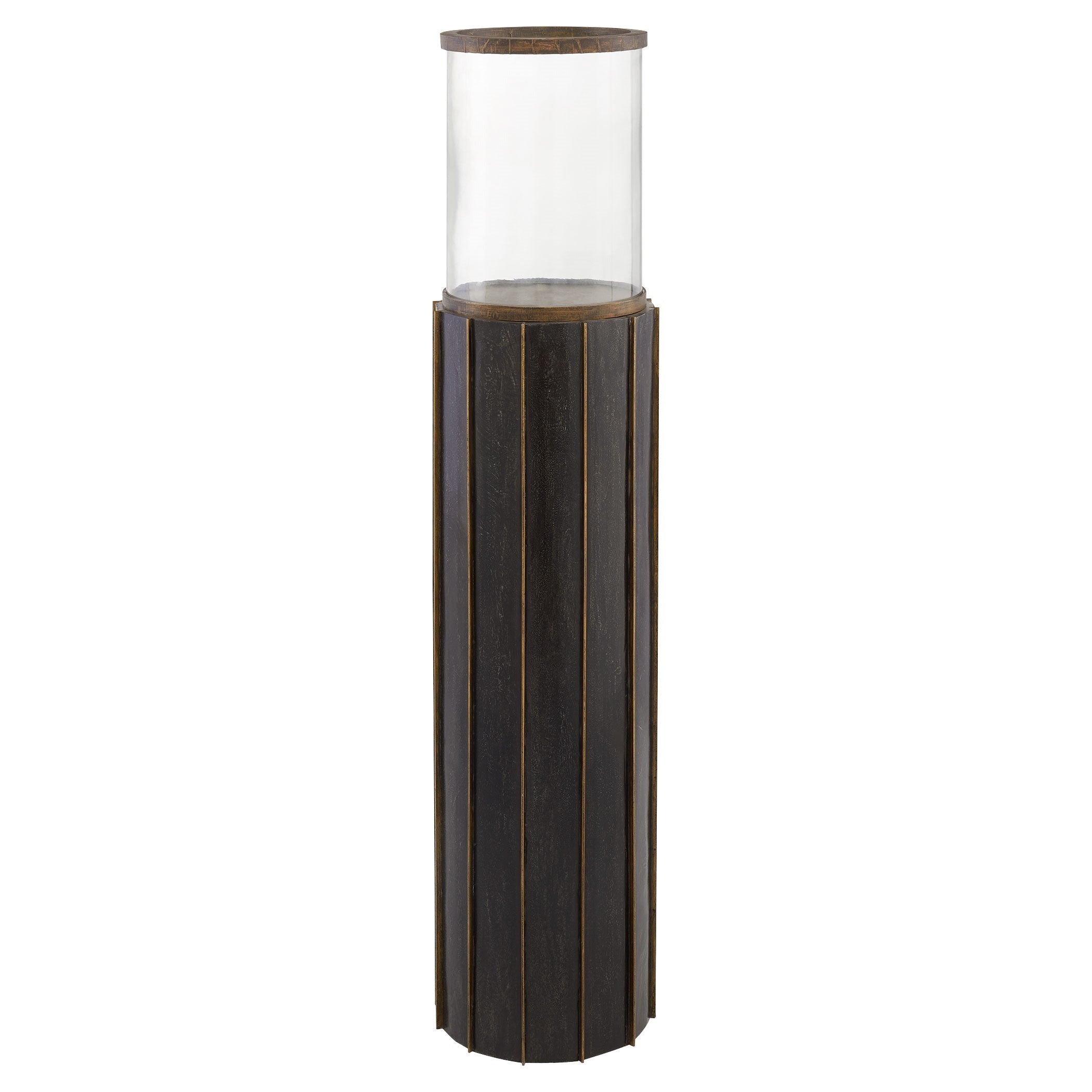 Cyan Design 11643 Reed Hurricane - Antique Brass And Dark Brushed Mango - Large