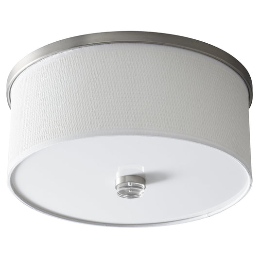 Oxygen Echo 3-695-24 Modern Ceiling Mount - Satin Nickel W/ White Grass