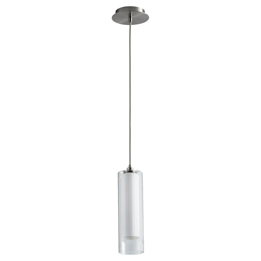 Oxygen Gratis 3-609-124 Modern Pendant - Satin Nickel W/ Satin Opal