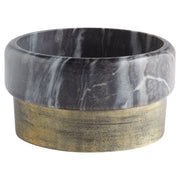 Cyan Design 11675 Roma Bowl - Antique Brass And Grey Marble