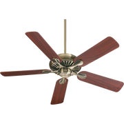 Quorum Pinnacle 91525-4 Ceiling Fan - Antique Brass