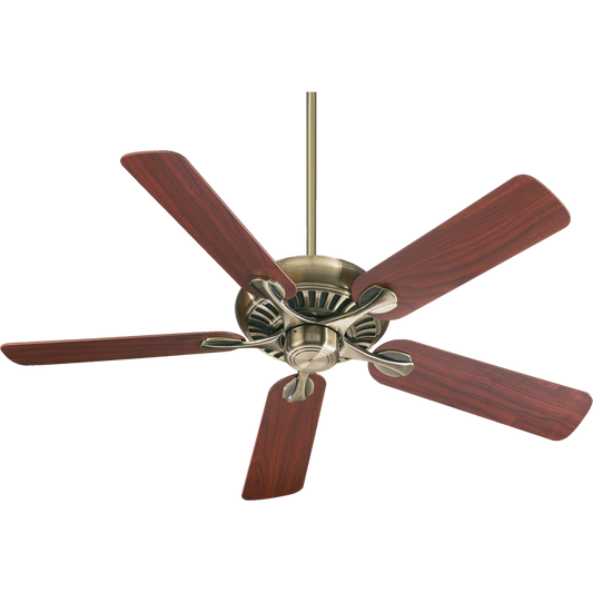 Quorum Pinnacle 91525-4 Ceiling Fan - Antique Brass