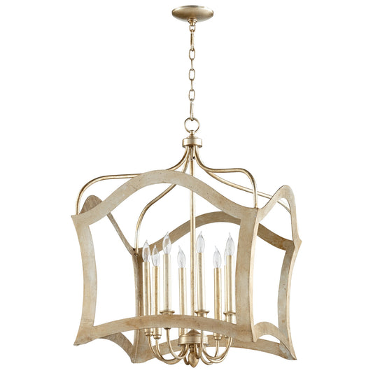 Cyan Design 06582 Milan Pendant 8-Light - Aged Silver Leaf