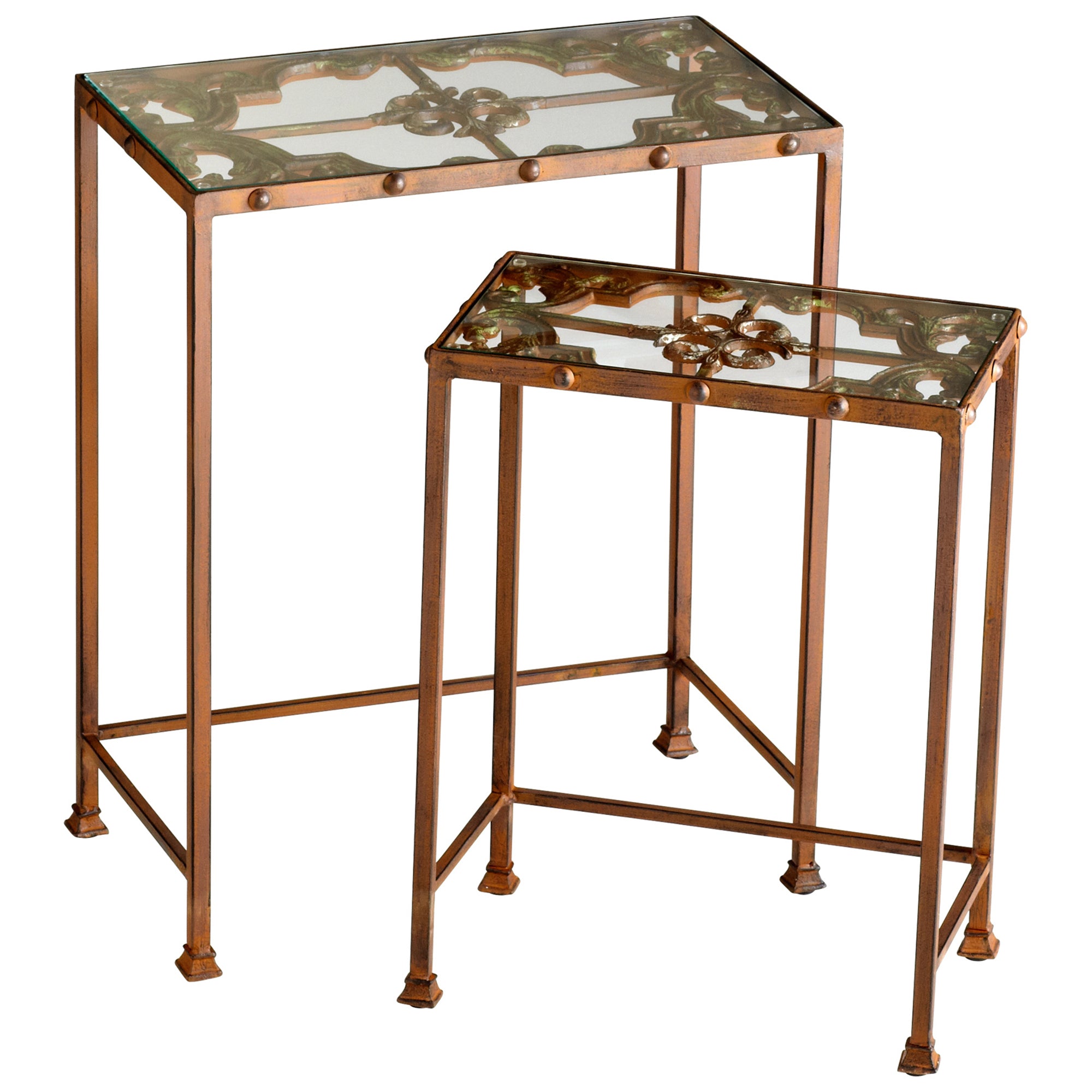 Cyan Design 04887 Gunnison Nesting Tables - Rust