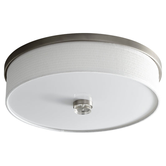 Oxygen Echo 3-694-24-EM Modern Ceiling Mount - Satin Nickel W/ White Grass