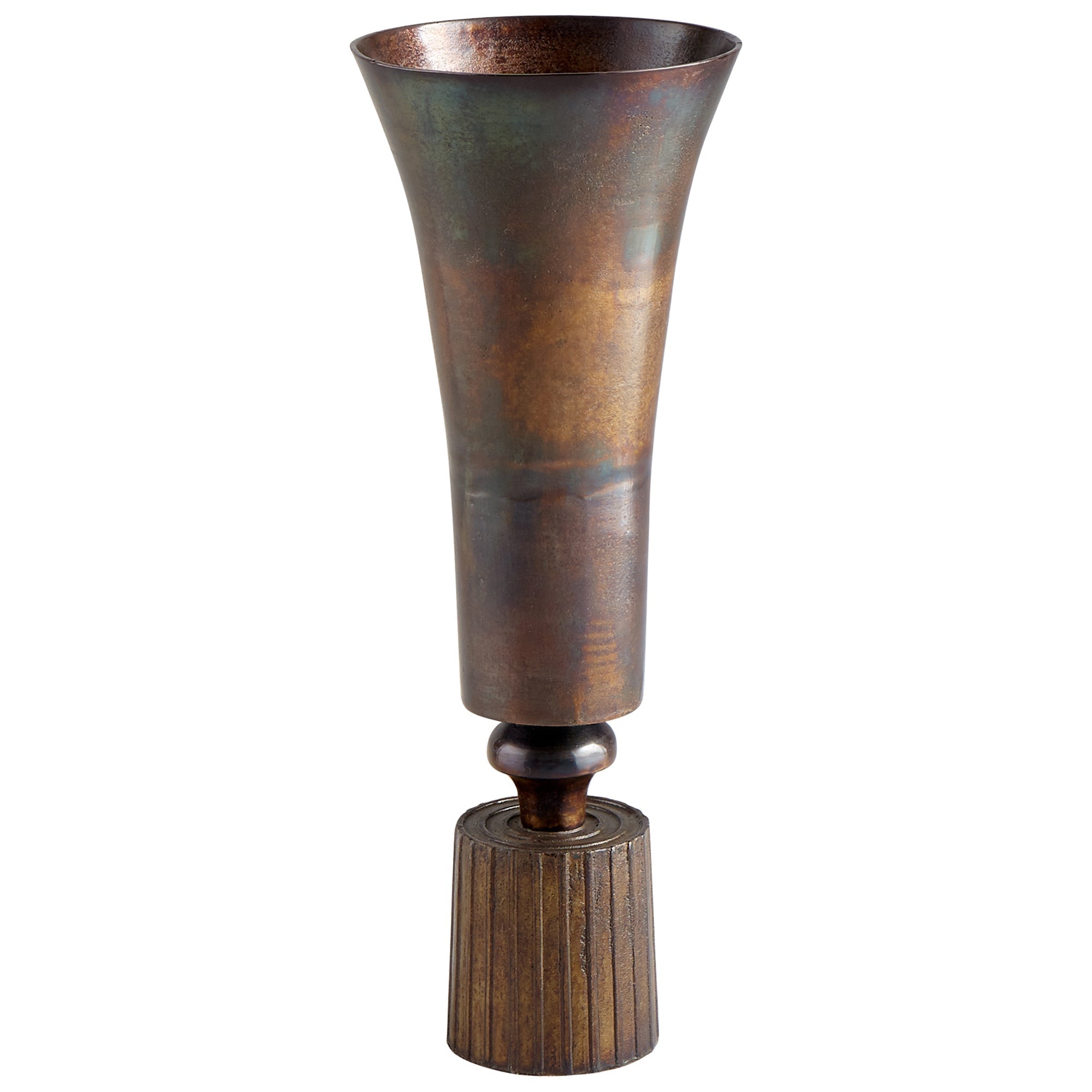 Cyan Design 08300 Patina Power Vase - Vintage Brass - Large