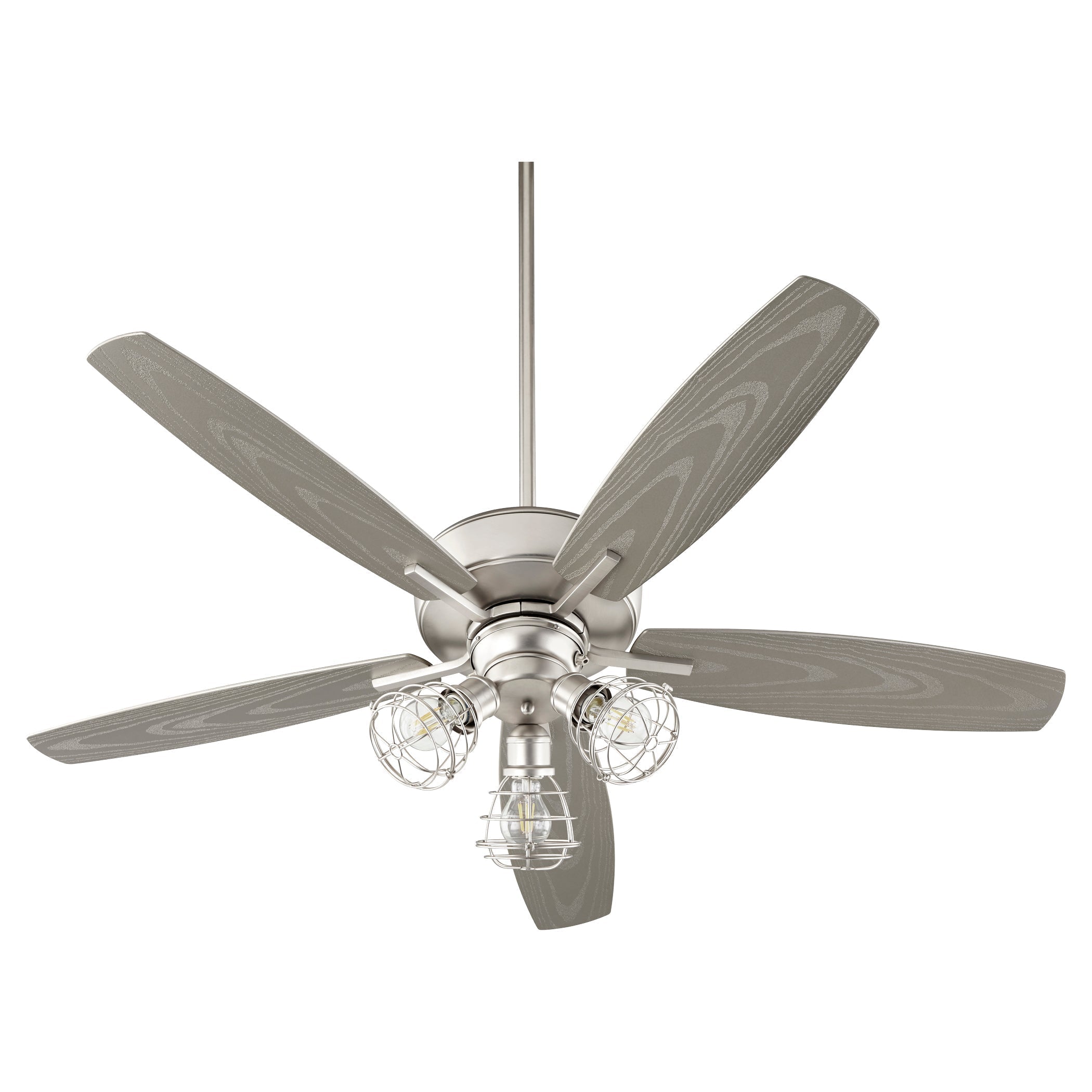 Quorum Breeze Patio 17052-65 Patio Fan - Satin Nickel