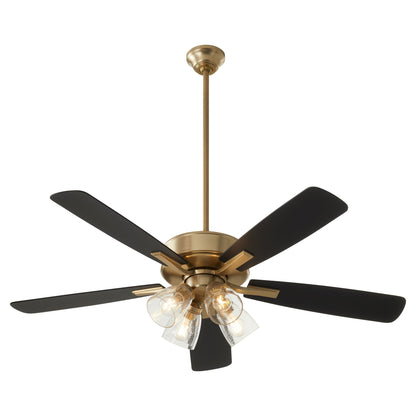 Quorum Ovation 4525-2480 Ceiling Fan - Aged Brass