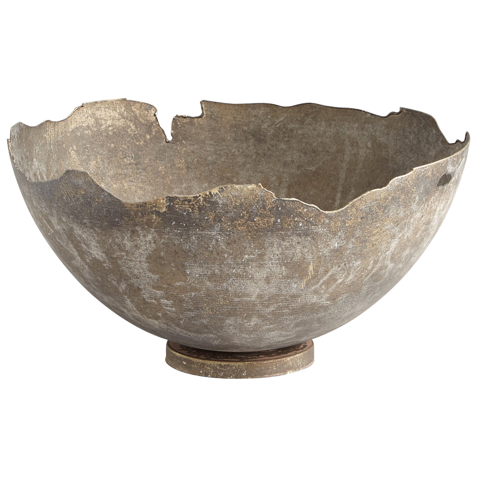 Cyan Design 07958 Pompeii Bowl - Whitewashed - Small