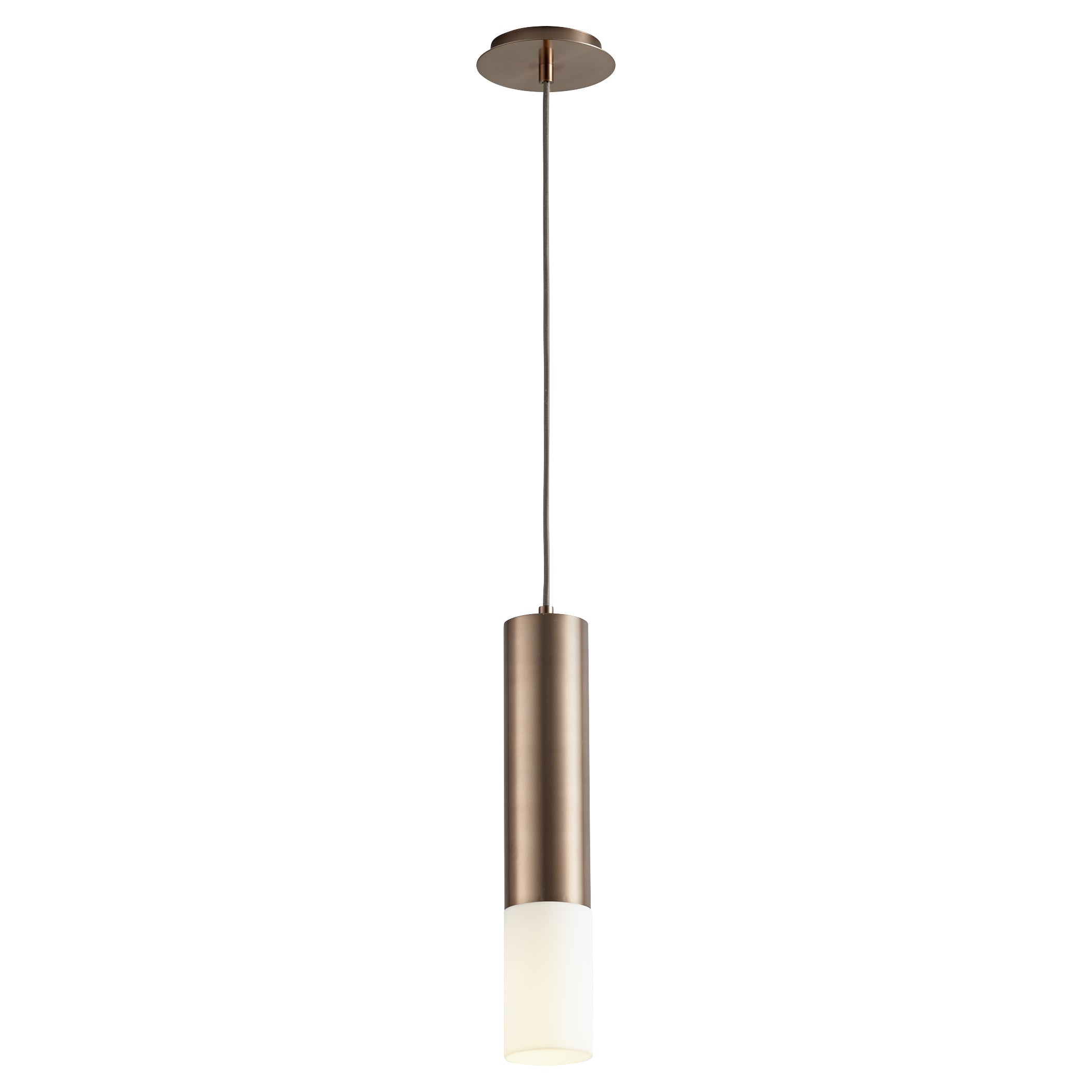 Oxygen Pilar 3-654-25 Large Pendant with Acrylic Lens 3000K Modern - Satin Copper