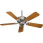 Quorum Estate 43425-65 Ceiling Fan - Satin Nickel