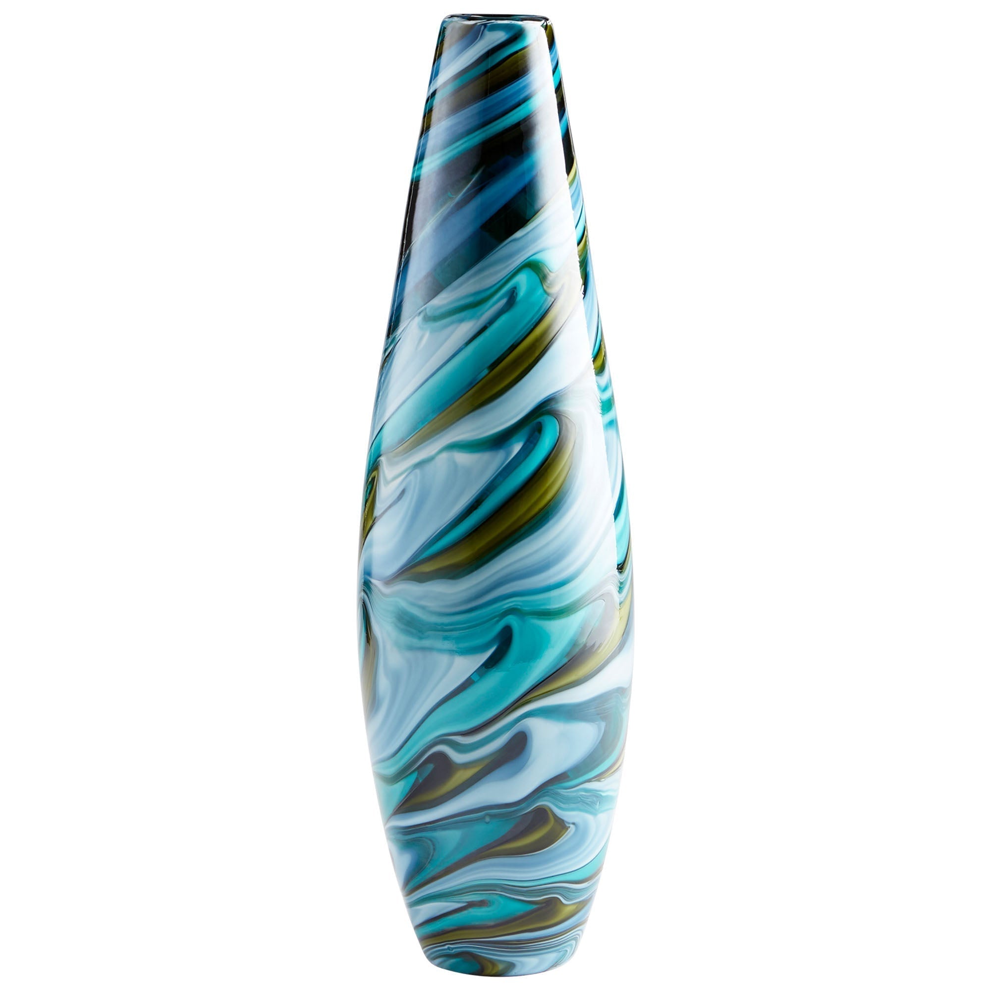 Cyan Design 09503 Chalcedony Vase - Multi Colored Blue - Large