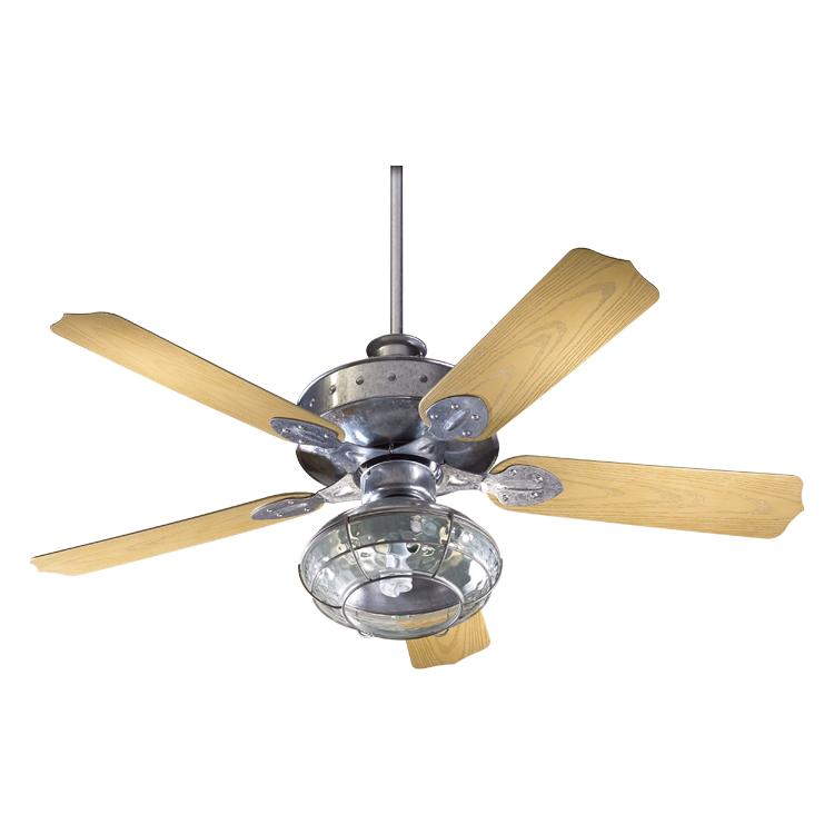 Quorum Hudson 137525-9 Patio Fan - Galvanized