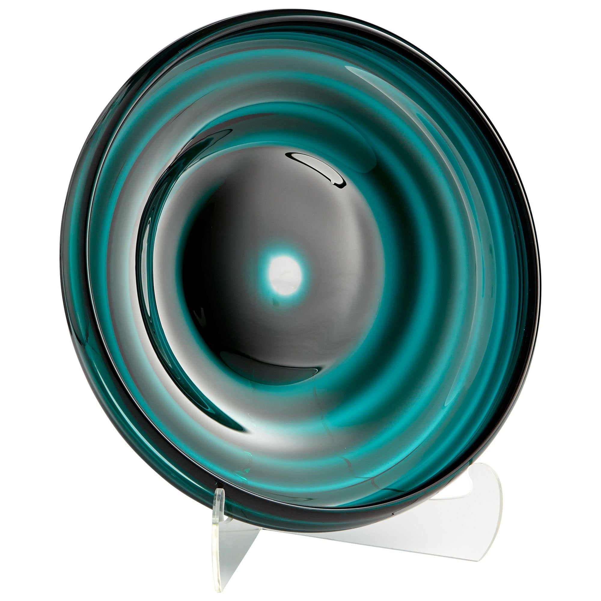 Cyan Design 08645 Vertigo Plate - Teal - Medium