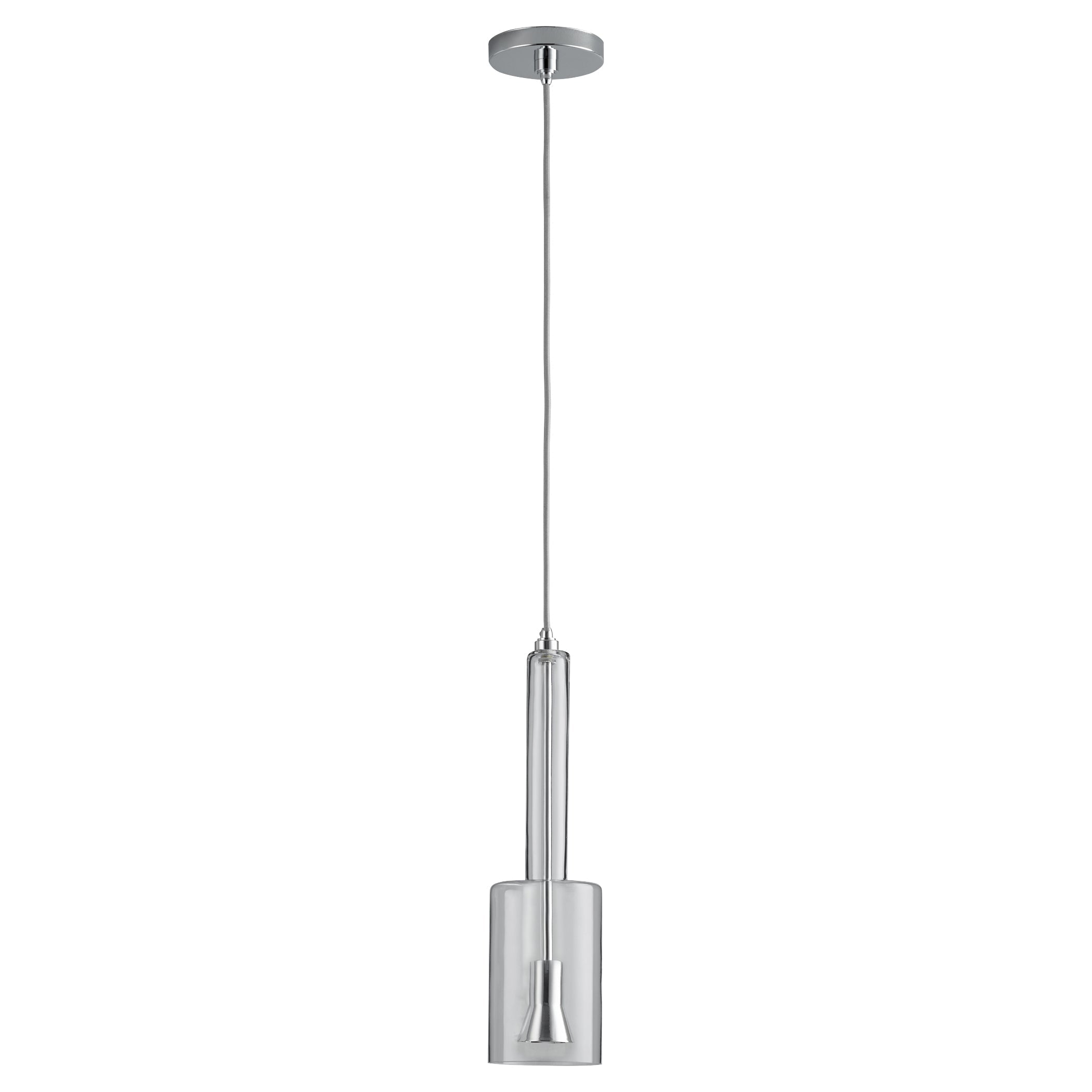 Oxygen Spindle 3-656-14 Pendant - Polished Chrome W/ Clear