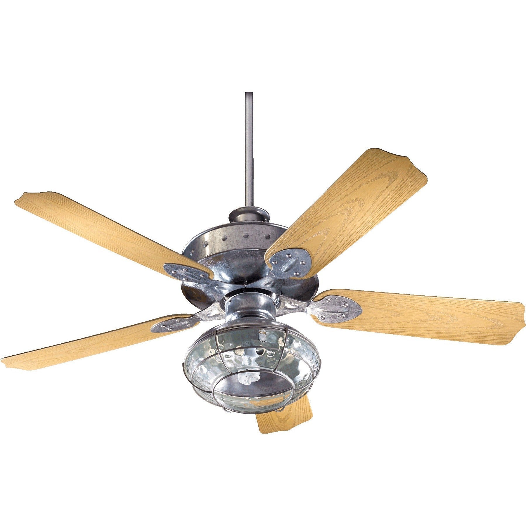 Quorum Hudson 137525-9 Patio Fan - Galvanized