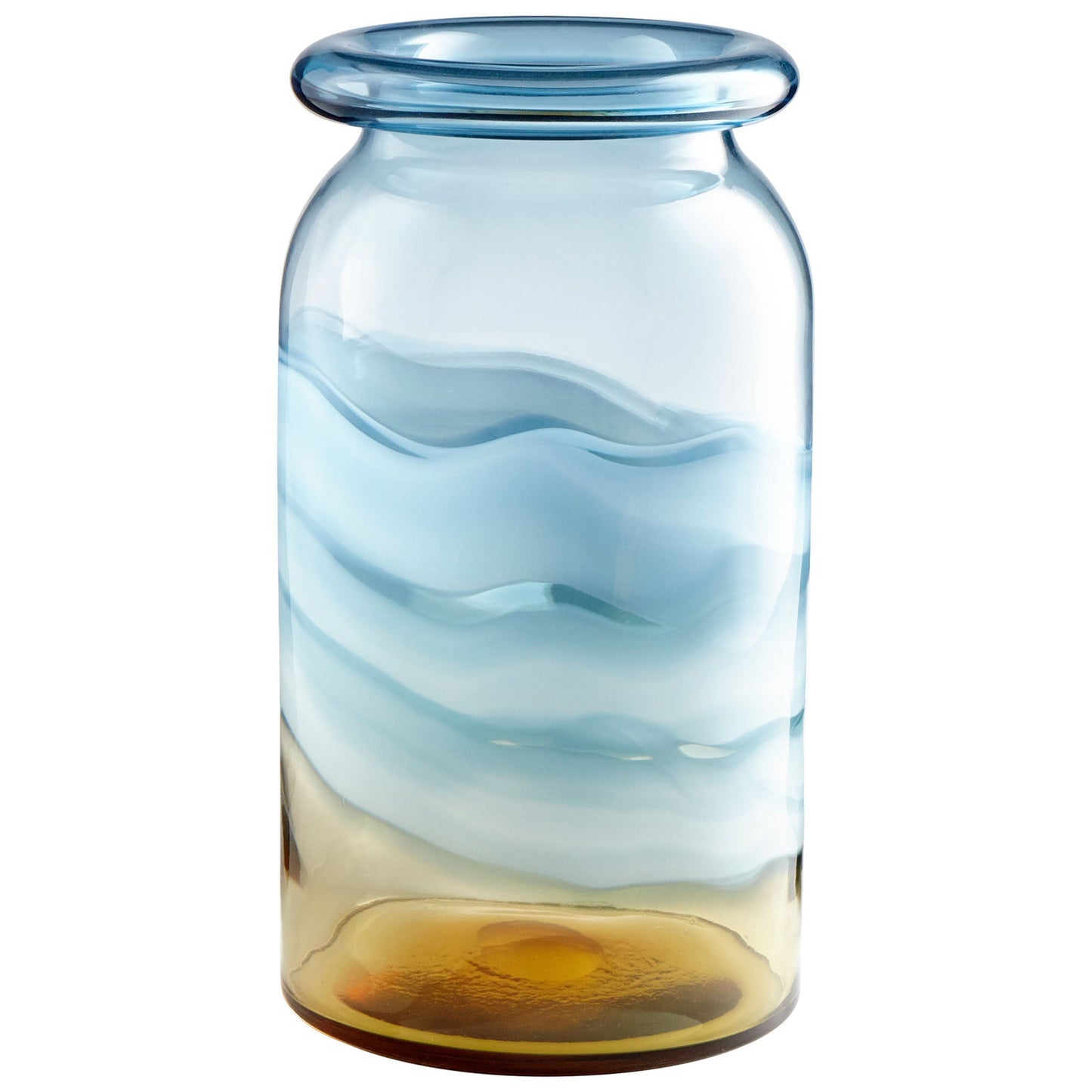 Cyan Design 09187 Dusk On The Horizon Vase - Amber And Blue - Medium