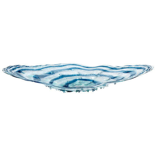 Cyan Design 05362 Abyss Plate - Blue & Clear