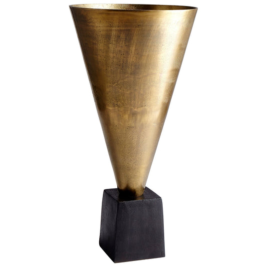 Cyan Design 08906 Mega Vase - Black Bronze and Antique Brass - Large
